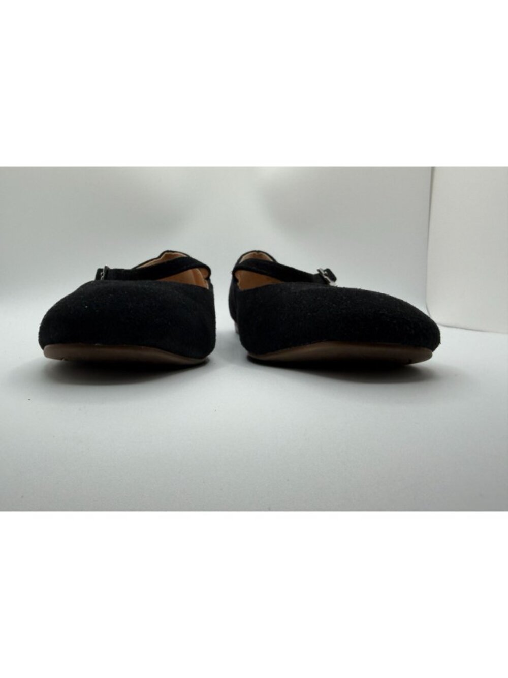 Crown Vintage Sillani Mary Jane Flats Women Size 7.5M Black Leather Preppy - Picture 6 of 13